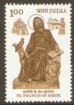 India 1983 1r St. Francis of Assisi Commemoration. SG1083.