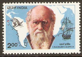India 1983 2r Charles Darwin Commemoration. SG1085.
