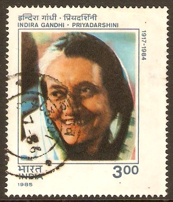 India 1985 3r Indira Gandhi Commemoration. SG1170.
