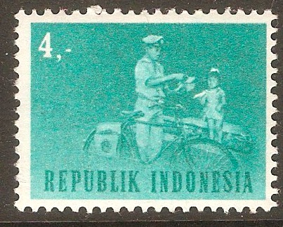 Indonesia 1962 4r Transport series. SG1002.