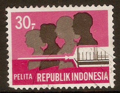 Indonesia 1969 30r Five-year Development Plan series. SG1245.