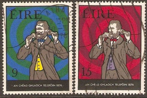 Ireland 1976 Telephone Centenary Set. SG389-SG390.