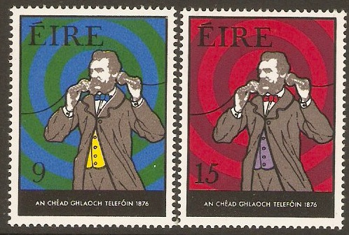 Ireland 1976 Telephone Centenary Set. SG389-SG390.