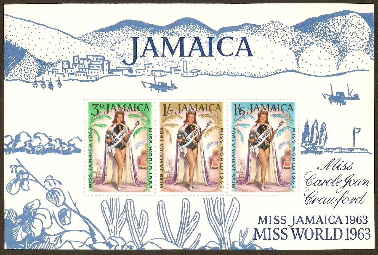 Jamaica 1964 Miss World Sheet. SGMS216a.