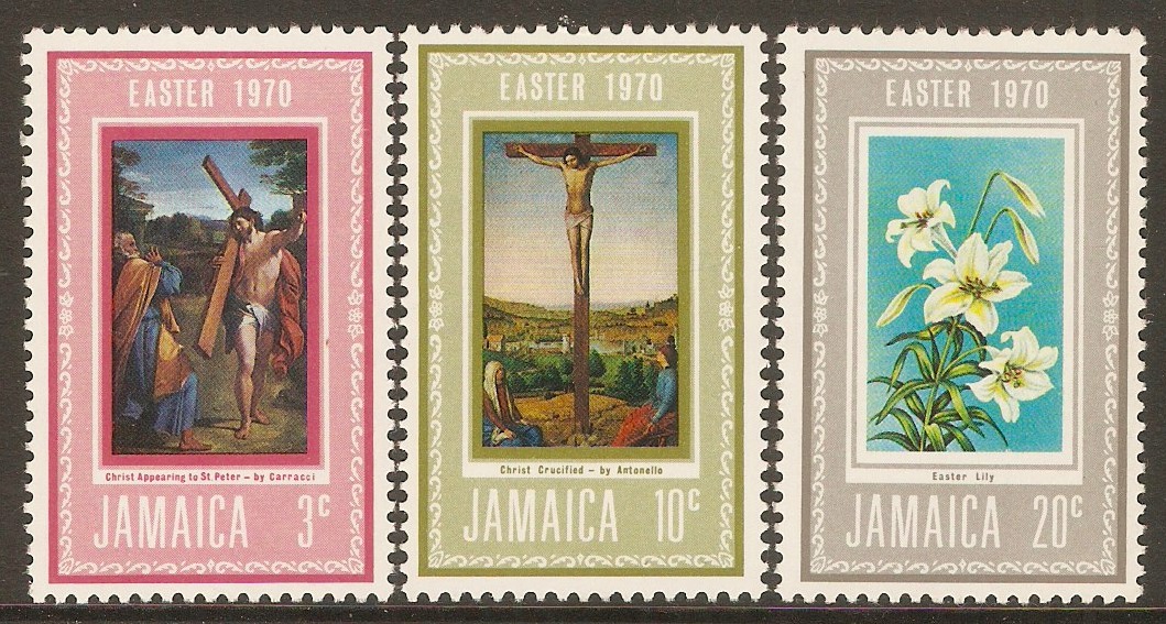 Jamaica 1970 Easter set. SG303-SG305.