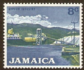 Jamaica 1970 8c Blue and yellow. SG312.