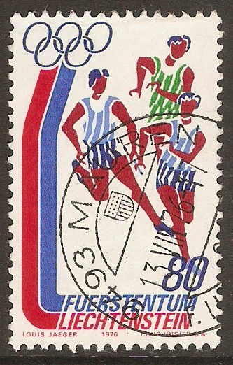 Liechtenstein 1976 80r Olympic Games series. SG638.