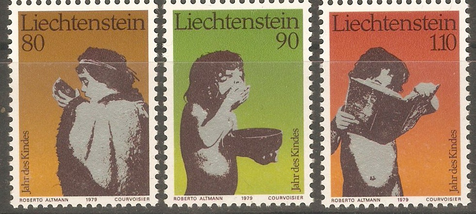 Liechtenstein 1979 Year of the Child set. SG722-SG724.