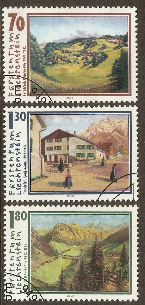 Liechtenstein 2002 Kaufmann Commemoration set. SG1267-SG1269.