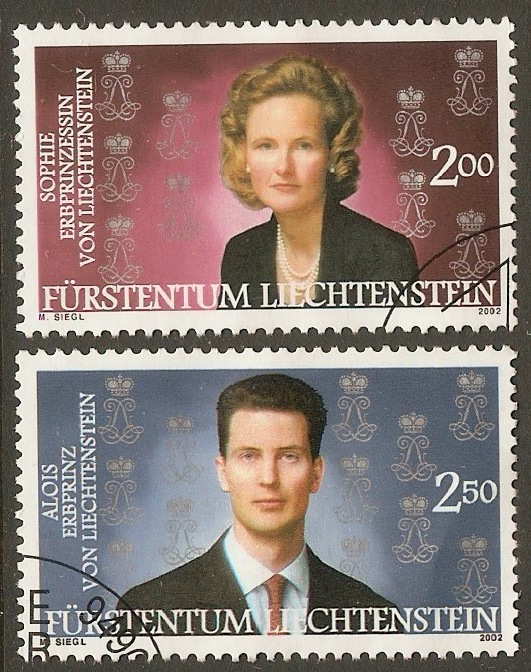 Liechtenstein 2002 Royal Couple set. SG1284-SG1285.