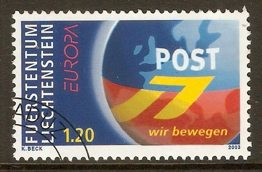 Liechtenstein 2003 Europa stamp. SG1294.