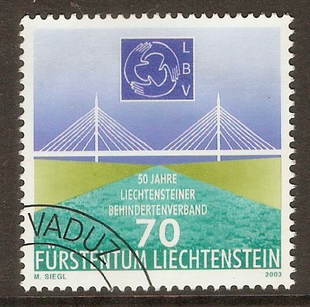 Liechtenstein 2003 70r Disabled Association stamp. SG1298.