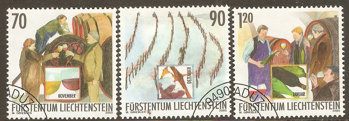 Liechtenstein 2003 Viticulture (4th. issue) set. SG1312-SG1314.
