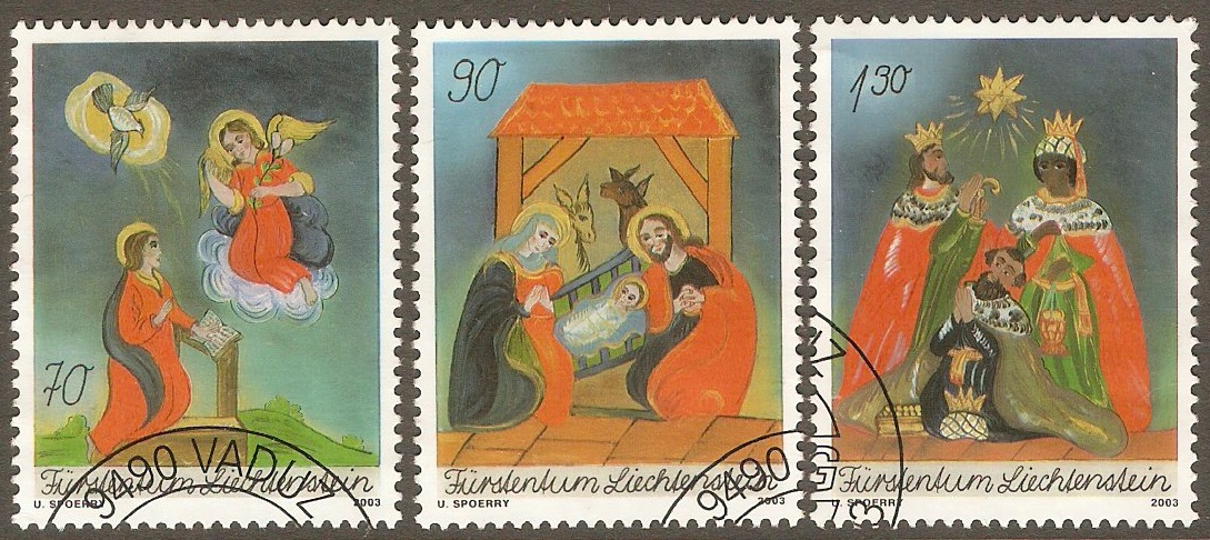 Liechtenstein 2003 Christmas set. SG1315-SG1317.