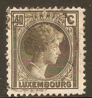 Luxembourg 1926 40c Olive-brown. SG249.