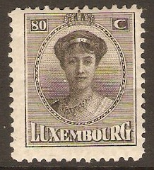 Luxembourg 1921 80c Black. SG205.