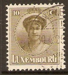 Luxembourg 1924 10c Olive. SG232.
