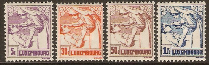 Luxembourg 1925 Anti-TB set. SG241-SG244.