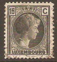 Luxembourg 1926 15c Black. SG246a.