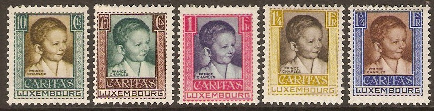 Luxembourg 1930 Child Welfare set. SG290-SG294.