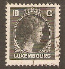 Luxembourg 1944 10c Slate. SG439.