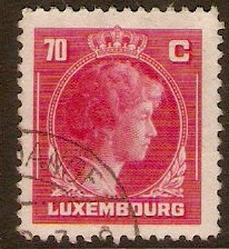 Luxembourg 1944 70c Rose-carmine. SG446.