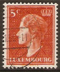 Luxembourg 1948 5c Orange. SG513a.