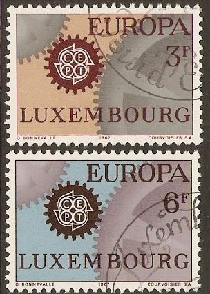 Luxembourg 1967 Europa Stamps Set. SG798-SG799.