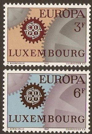 Luxembourg 1967 Europa Stamps. SG798-SG799.