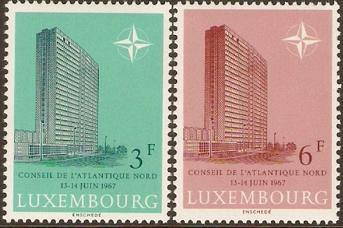 Luxembourg 1967 NATO Meeting Set. SG801-SG802.