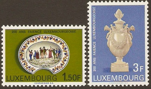 Luxembourg 1967 Pottery Anniversary Stamps. SG804-SG805.