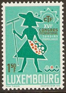 Luxembourg 1967 Gardens Stamp. SG806.