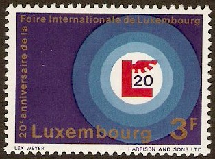 Luxembourg 1968 International Fair Anniversary. SG824.