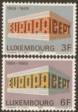 Luxembourg 1969 Europa Stamps. SG836-SG837.