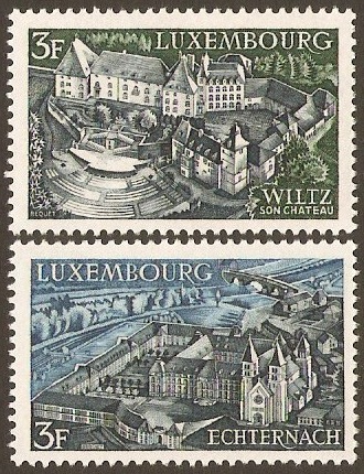 Luxembourg 1969 Tourism Stamps. SG844-SG845.