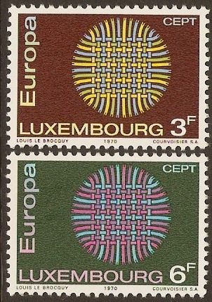 Luxembourg 1970 Europa Stamps. SG855-SG856.