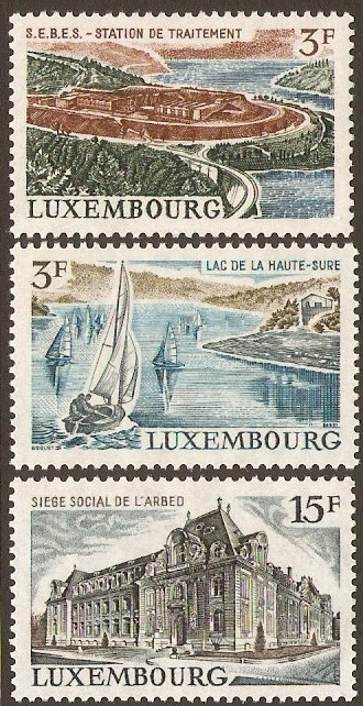 Luxembourg 1971 Landscapes Set. SG876-SG878.