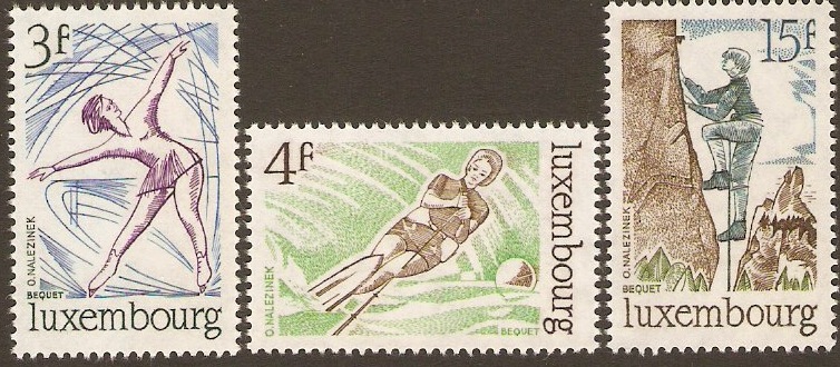 Luxembourg 1975 Sports Set. SG954-SG956.