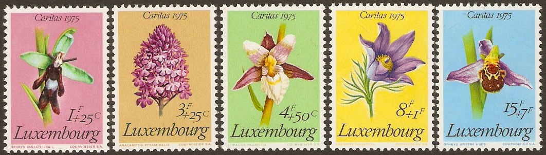 Luxembourg 1975 Plants Series. SG957-SG961.