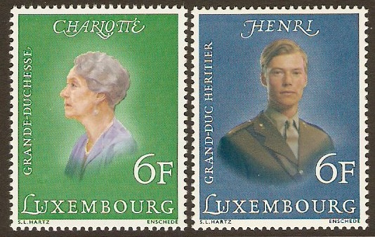 Luxembourg 1976 Royal Portraits Stamps. SG962-SG963.