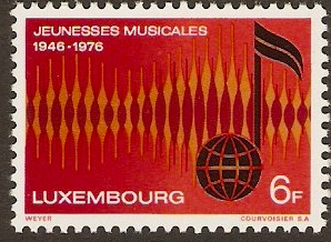 Luxembourg 1976 Music Anniversary Stamp. SG972.