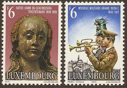 Luxembourg 1978 Anniversaries Stamps. SG1006-SG1007.
