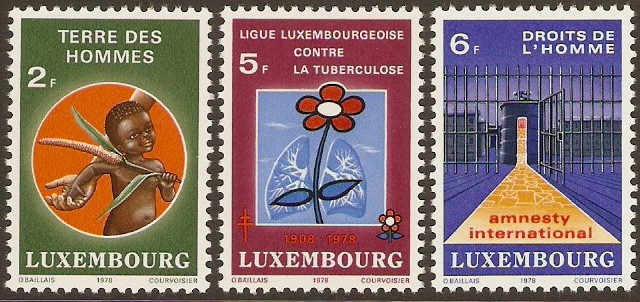 Luxembourg 1978 Solidarity Set. SG1009-SG1011.