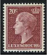 Luxembourg 1948 20c. Brown-Purple. SG514a.