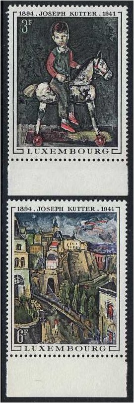 Luxembourg 1969 Joseph Kutter Set. SG838-SG839.