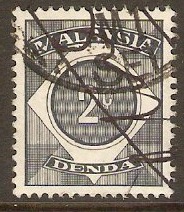 Malaysia 1966 2c Indigo - Postage Due. SGD2.