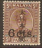 Pahang 1942 6c on 5c Brown. SGJ270.
