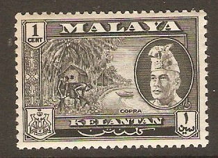Kelantan 1957 1c Black. SG83