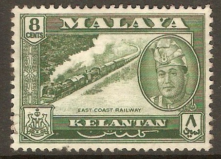 Kelantan 1961 8c Myrtle-green - Cultural series. SG100.