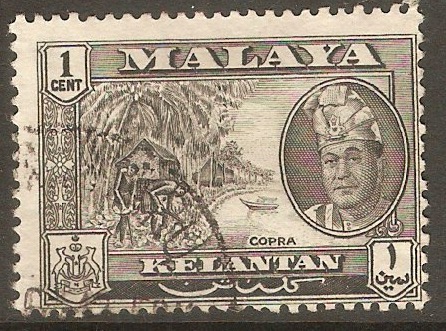 Kelantan 1961 1c Black - Cultural series. SG96.
